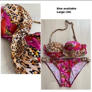 Leopard Print Bikini Set NWT